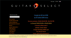 Desktop Screenshot of guitarselect.fr