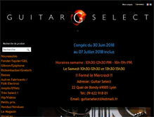 Tablet Screenshot of guitarselect.fr